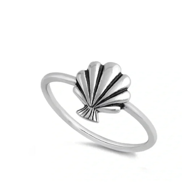 Jewelry - NEW 925 Sterlingg silver Mermaid Seashell Ring